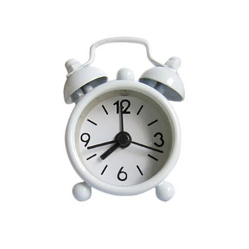 Χαριτωμένο Μίνι Ξυπνητήρι Επιτραπέζιο μεταλλικό κουδούνι Ψηφιακό ρολόι χαλαζία διαμέτρου 4cm Ηλεκτρονικό χρονόμετρο Διακόσμηση σπιτιού Ρετρό φορητό