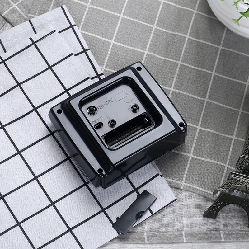 2022 1 бр. Бял/Черен Голям кварцов номер Нощно шкафче Декорация на дома Безшумен без отметка Нощен будилник Декорация на стаята Настолен часовник без звук