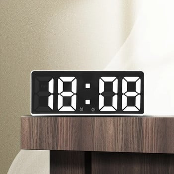 Ψηφιακό Ξυπνητήρι Φωνητικός έλεγχος Θερμοκρασία Αναβολή Νυχτερινή λειτουργία Επιτραπέζιο Ρολόι 12/24 ωρών Λειτουργία κατά της διαταραχής LED Ρολόι Ρολόι