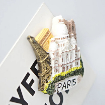 1 τεμ., France Fridge Magnets, Paris Tower Versailles Cote d\'Azur Notre Dame Louvre Modeling Refrigerator Stickers, France Travel