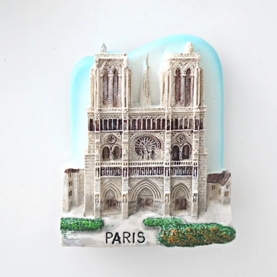 1 τεμ., France Fridge Magnets, Paris Tower Versailles Cote d`Azur Notre Dame Louvre Modeling Refrigerator Stickers, France Travel
