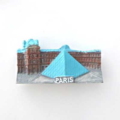 1 τεμ., France Fridge Magnets, Paris Tower Versailles Cote d`Azur Notre Dame Louvre Modeling Refrigerator Stickers, France Travel