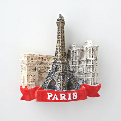 1 τεμ., France Fridge Magnets, Paris Tower Versailles Cote d`Azur Notre Dame Louvre Modeling Refrigerator Stickers, France Travel