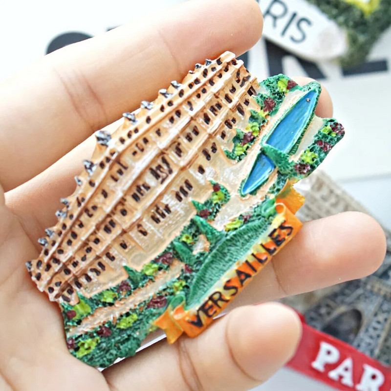 1 бр., Франция Магнити за хладилник, Парижка кула Версай Лазурен бряг Нотр Дам Лувър Стикери за моделиране на хладилник, Франция Пътуване