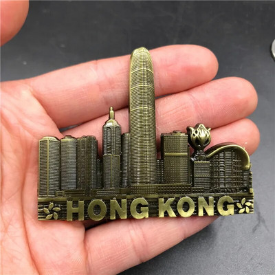 Fém hűtőmágnesek Svájc Szingapúr Sydney Németország Berlin HongKong Hűtőmágnes matricák Utazási ajándék mágnes