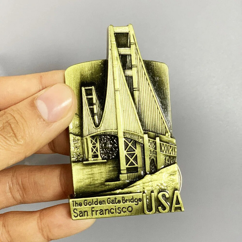 Метални магнити за хладилник Швейцария Сингапур Сидни Германия Берлин Хонконг Магнит за хладилник Стикери Сувенир за пътуване Магнитен