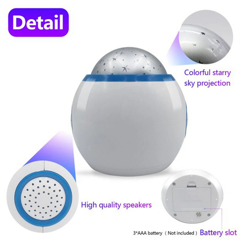 LED будилник Прожекционна светлина Преносим цифров будилник с календар Термометър Декоративна нощна лампа за спалня