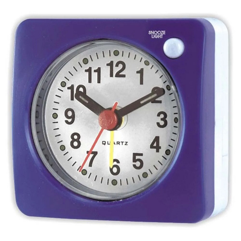LED Despertador Квадратен будилник Настолен Кварцов Управляем Snooze Sweep Безшумен Пътуване Без Шум Пластмасов Мини Преносим Нощно шкафче Не