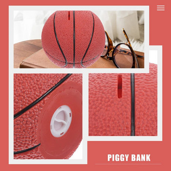 Creative Basketball Piggy Bank Compact Kids Basketball Piggy Bank Creative Ball Shape Money Saving Jar Kids Money Bank