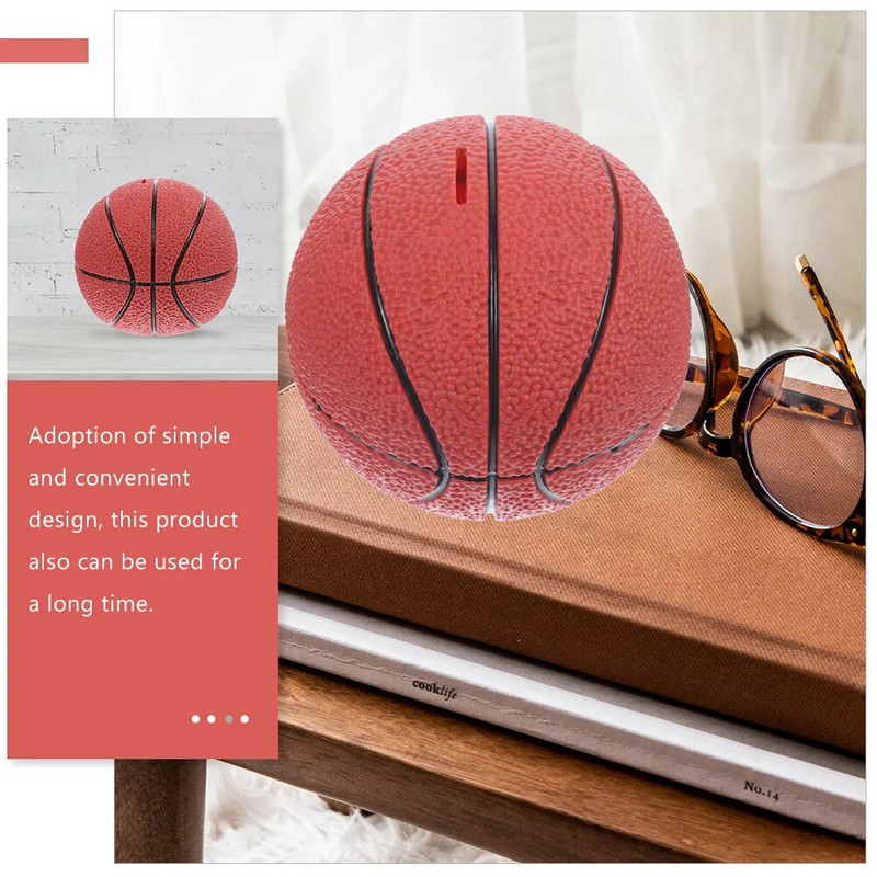 Творческа баскетболна касичка Компактна детска баскетболна касичка Креативна топка с форма на бурканче за спестяване на пари Детска касичка
