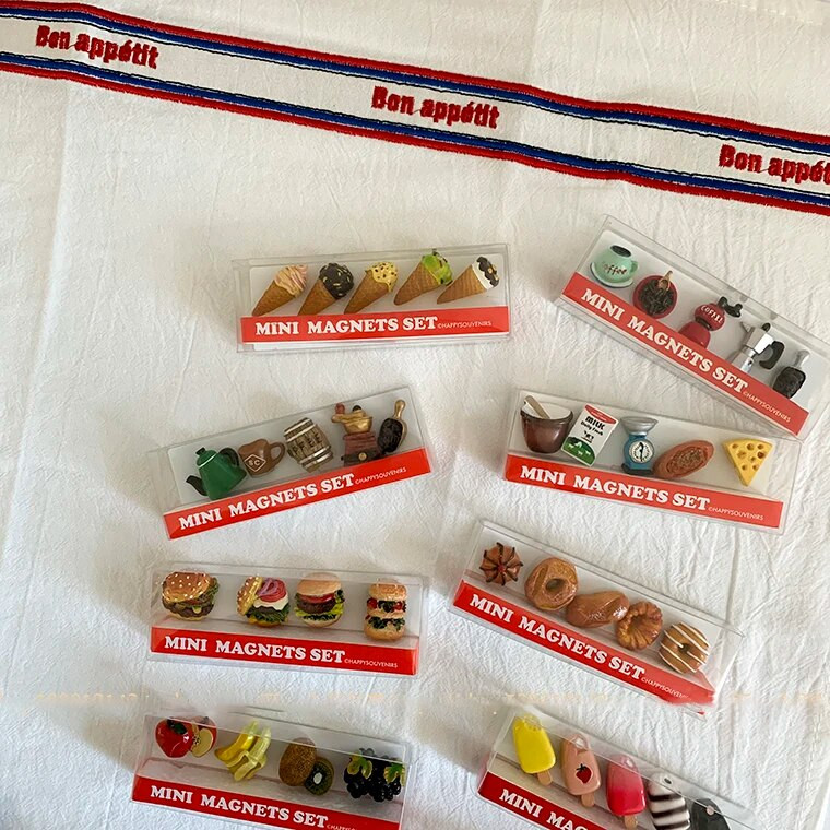 Комплект Bionic Food Fridge Magnet 3d Creative Simulation Food Cute Refrigerator Magnetic Stickers Photo Magnetic Sticker Decoration