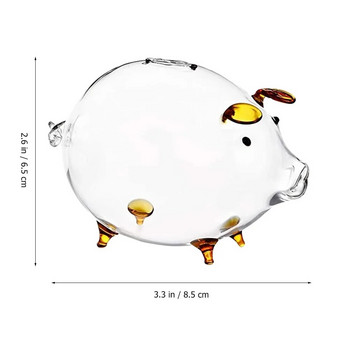 Прозрачна касичка Прекрасна гърне с пари във формата на прасе Декоративно гърне за пестене на пари Кутии за пари за деца Подаръци за рожден ден