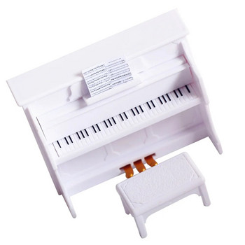Мини клавиатура Пиано Куклена къща Декор Миниатюрен аксесоар Музикален инструмент Домашно бебе
