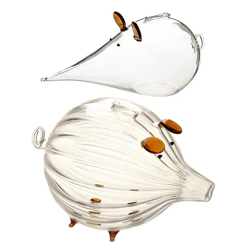 Мишка Касичка Кутии за пари Кутия за пестене на монети Сладко прозрачно анимационно животно Сувенир Раждане Подаръци за Нова година