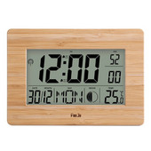 Ψηφιακό ρολόι τοίχου LCD FanJu FJ3530 Ξυπνητήρι Μεγάλο μέγεθος Αριθμός Πολυλειτουργικός πίνακας ρολόγια θερμοκρασίας Θερμόμετρο δίπλα στο κρεβάτι Μεγάλο ρολόι