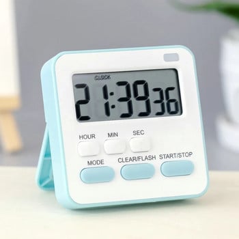 Φορητό μίνι ψηφιακό ρολόι με χρονοδιακόπτη φωτός που αναβοσβήνει Μαγειρική Κουζίνα Αθλητικό παιχνίδι μελέτης με μαγνητικό ξυπνητήρι αντίστροφης μέτρησης