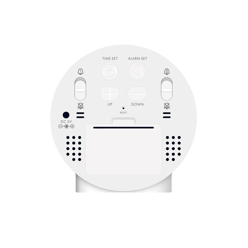 HD Цифров будилник Отлагане на ден от седмицата Дисплей Двойни аларми Безкрайно отлагане Регулиране на яркостта на настолен часовник 12/24H LED часовник