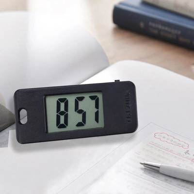 Мини домашни цифрови часовници Безшумен електронен часовник с ключодържател Преносим студентски изпит Настолен LED часовник Час Ден Дисплей