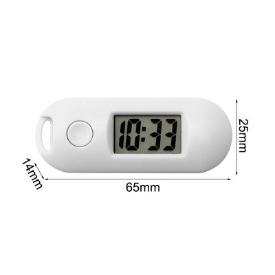 Mini otthoni digitális órák Csendes elektronikus kulcstartó karóra Hordozható diákvizsga asztali LED-es óra Idő nap Kijelző