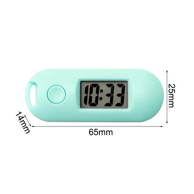 Mini otthoni digitális órák Csendes elektronikus kulcstartó karóra Hordozható diákvizsga asztali LED-es óra Idő nap Kijelző