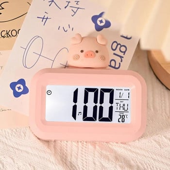 Χαριτωμένο Ξυπνητήρι Ξυπνητήρι ημερομηνίας και ημέρας Χαμηλή κατανάλωση ενέργειας Απλή λειτουργία Ψηφιακό ρολόι