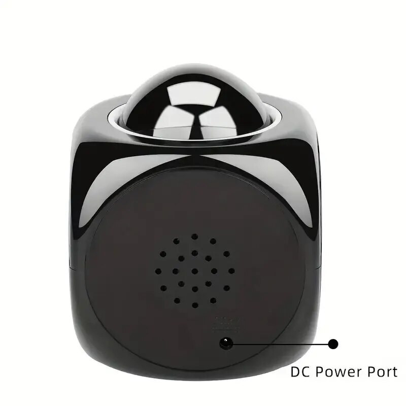 1 бр. Мултифункционален прожекционен часовник с камбанка LED светлинен будилник Гласова подсказка Температура звънец Часовник с прожекционен часовник