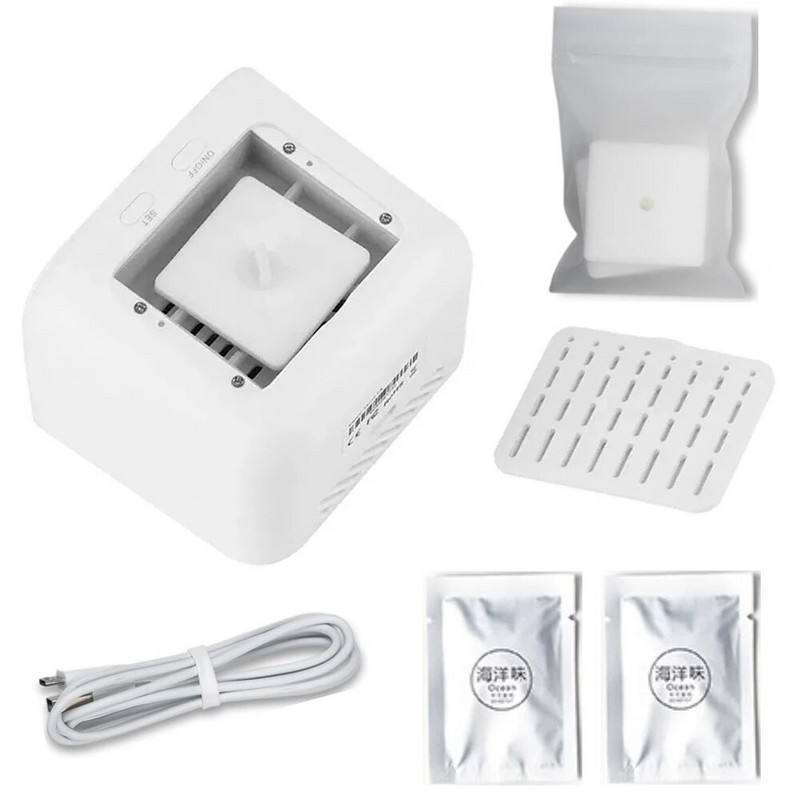 Направи си сам ароматен дигитален LED будилник + Ароматичен дифузор с етерично масло за ароматерапия, температурен термометър, светлина за управление на звука