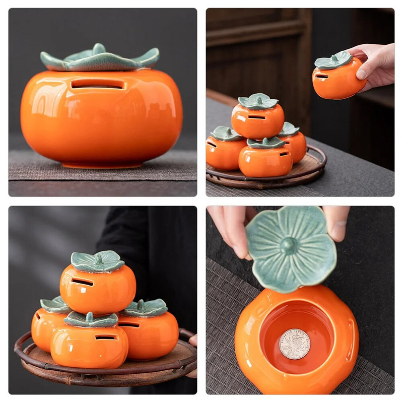 Касичка Декоративна керамична банка за монети Банка за пари Контейнер за монети за детска стая