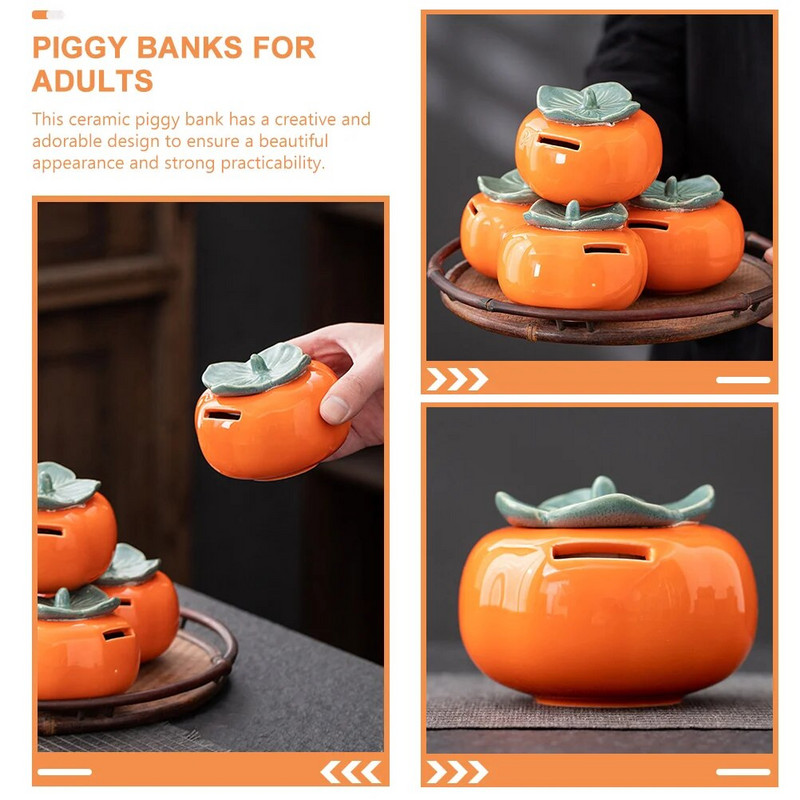 Касичка Декоративна керамична банка за монети Банка за пари Контейнер за монети за детска стая