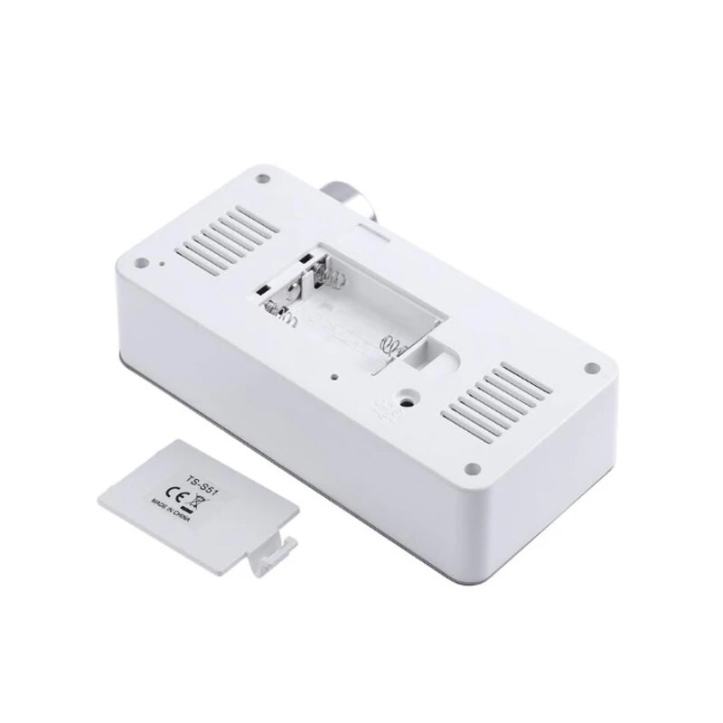 Модни креативни настолни настолни часовници с термометър LED цифров будилник Електронни часовници Копче Огледало Без звук Часовник