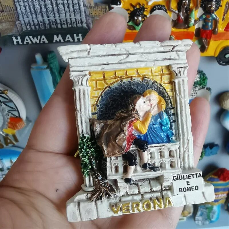 Магнити за хладилник Ронда Верона Италия Прага Ронда Гърция Бразилия Доминика Дубай Рим Тенерифе Тайланд Малдиви Мексико Турция стикер