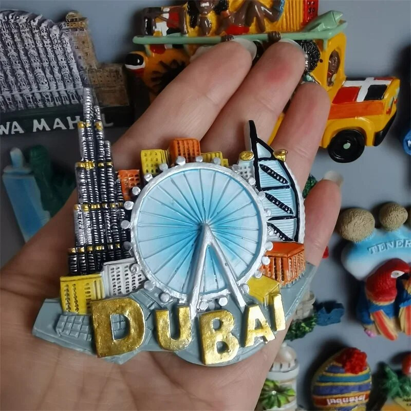 Магнити за хладилник Ронда Верона Италия Прага Ронда Гърция Бразилия Доминика Дубай Рим Тенерифе Тайланд Малдиви Мексико Турция стикер