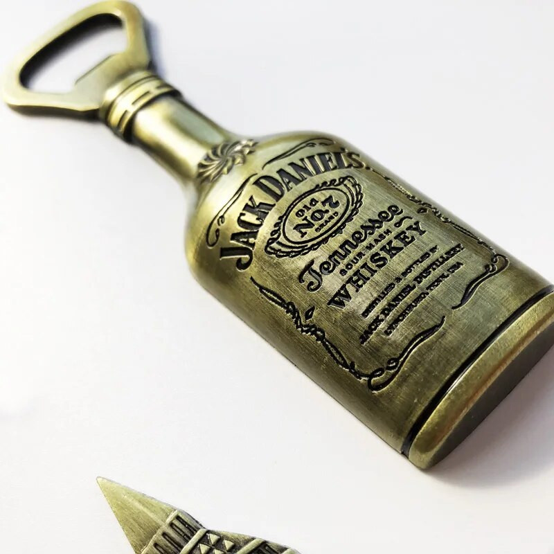 Магнит за хладилник Магнитен метален стикер Творчески ретро Лондон Хонг Конг Швейцарска отварачка за бутилки бира Магнит за хладилник