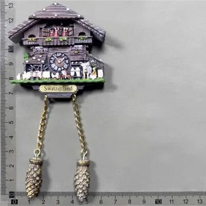 Ελβετία Μαγνήτες Ψυγείου Swiss Lovely Wooden House Ρολόι Κούκος Αλπικό Μαγνητικό Ψυγείο Αυτοκόλλητα Αναμνηστικό Ταξιδιωτικό δώρο