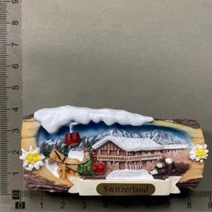 Ελβετία Μαγνήτες Ψυγείου Swiss Lovely Wooden House Ρολόι Κούκος Αλπικό Μαγνητικό Ψυγείο Αυτοκόλλητα Αναμνηστικό Ταξιδιωτικό δώρο