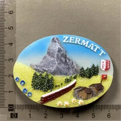 Швейцария Магнити за хладилник Swiss Lovely Дървена къща Часовник с кукувица Alpine Magnetick Стикери за хладилник Сувенир Подарък за пътуване