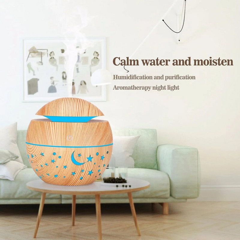 Diffuseur d`huiles essentielles, pour bureau, humidificateur, aromathérapie inclus