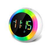 Voice-Control LED Ψηφιακό ηλεκτρονικό ρολόι Επιτραπέζιο Ατμόσφαιρα Φως Ξυπνητήρι Υπνοδωμάτιο Διακόσμηση σπιτιού Τραπέζι Snooze Clock