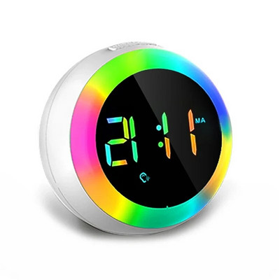 Voice-Control LED Ψηφιακό ηλεκτρονικό ρολόι Επιτραπέζιο Ατμόσφαιρα Φως Ξυπνητήρι Υπνοδωμάτιο Διακόσμηση σπιτιού Τραπέζι Snooze Clock