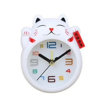 Creative Cartoon Lucky Cat Ξυπνητήρι Μίνι διακόσμηση τραπεζιού Φοιτητής χαριτωμένο πλαστικό