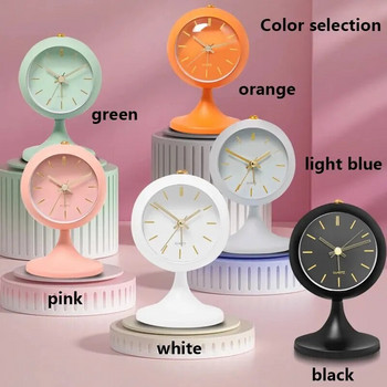 1 τμχ Απλή διακοσμητική μεταλλική διαδικασία παγώματος Ξυπνητήρι Επιτραπέζιο Ρολόι κομοδίνου Ελαφρύ πολυτελές φωτεινό ρολόι με δείκτη (χωρίς μπατ