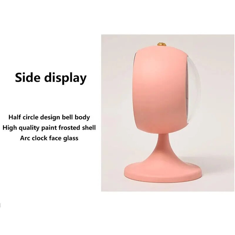 1 бр. Опростен декоративен метален глазурен процес Будилник Настолен принощен часовник Светлинен Луксозен светлинен часовник със стрелка (без бат