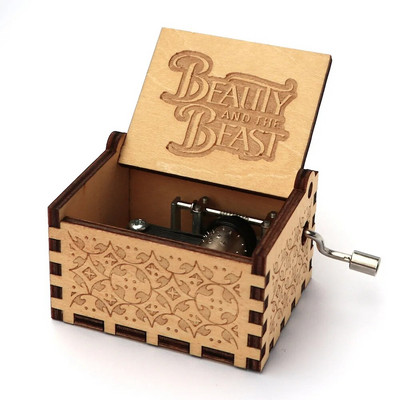 Καυτό μενταγιόν Παιχνίδι Beauty And Beast Ξύλινο Χέρι Χριστουγεννιάτικο Μουσικό Κουτί Κλασικό Σκαλιστικό Δώρο Πρωτοχρονιάς ή Γενεθλίων για Φίλο κουπόνι