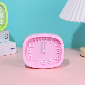Creative Candy Χρώμα Ξυπνητήρι Απλό Χαμηλό Θόρυβο Λειτουργεί με μπαταρία Quartz Αριθμός Ρολόι Χωρίς Tick Ρολόγια Κρεβατοκάμαρας Διακόσμηση σπιτιού
