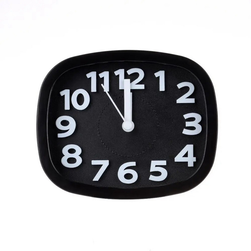 Креативен будилник в бонбонени цветове Прост кварцов часовник с номера с ниско ниво на шум, работещ с батерии, без отметки Нощни часовници за спалня Декорация на дома