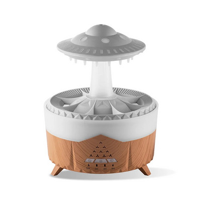 Humidificateur avec lumière LED, effet pluie et nuage, diffuseur d`huiles essentielles, aromathérapie, son goutte d`eau et 7 document