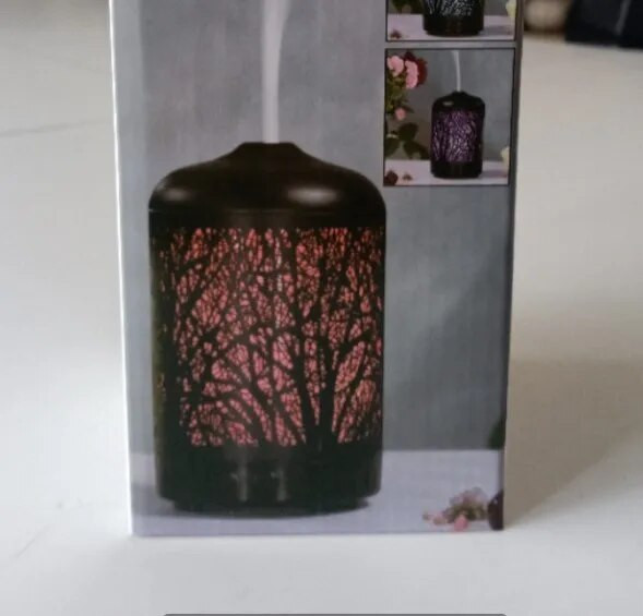 Humidificateur d`ir ultrasonique à brume fraîche avec 7 couleurs changeantes, difuzorius d`arôme, huile essentielle, ansambliai de difuzoriaus de roseau LED