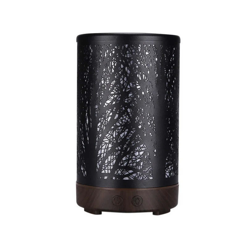 Humidificateur d`ir ultrasonique à brume fraîche avec 7 couleurs changeantes, difuzorius d`arôme, huile essentielle, ansambliai de difuzoriaus de roseau LED