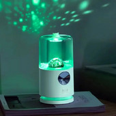Mini diffuseur d`arômes pour voiture, humidificateur d`air à ultrasons, aste par USB, lampe LED absorbe ouissante, προβολή, 400ml