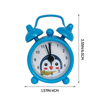 Δημιουργικό και χαριτωμένο μίνι μεταλλικό ξυπνητήρι Ηλεκτρονικά μικρά ξυπνητήρια Time Kids Room Cartoon Wake Up Clocks Διακόσμηση σπιτιού